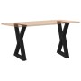 Patas para mesa de comedor 2 uds acero negro 50x(72-73,3) cm de , Patas para mesas - Ref: Foro24-4012716, Precio: 108,34 €, D...