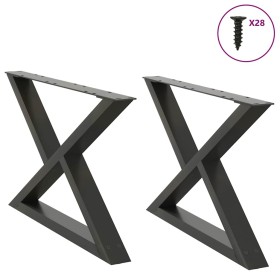 Patas para mesa de centro 2 uds acero antracita 70x(42-43,3) cm von , Tischbeine - Ref: Foro24-4012714, Preis: 86,24 €, Rabat...