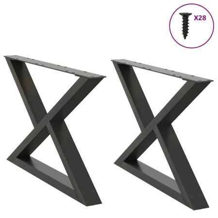 Patas para mesa de centro 2 uds acero antracita 70x(42-43,3) cm von , Tischbeine - Ref: Foro24-4012714, Preis: 86,24 €, Rabat...