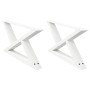 Patas para mesa de centro 2unidades acero blanco 70x(30-31,3)cm von , Tischbeine - Ref: Foro24-4012693, Preis: 80,25 €, Rabat...