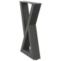 Patas de mesa centro 2uds acero antracita 38x(42-43,3) cm de , Patas para mesas - Ref: Foro24-4012702, Precio: 67,23 €, Descu...