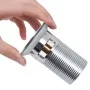 Push drain without overflow function silver 6.4x6.4x9.1 cm by vidaXL, Faucets - Ref: Foro24-149064, Price: 14,73 €, Discount: %