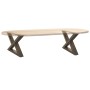 Patas para mesa centro 2 uds acero natural 60x(30-31,3)cm acero von , Tischbeine - Ref: Foro24-4012691, Preis: 74,90 €, Rabat...