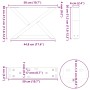 Patas para mesa de centro 2unidades acero blanco 50x(30-31,3)cm by , Table legs - Ref: Foro24-4012685, Price: 69,97 €, Discou...