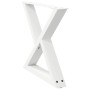 Patas para mesa de centro 2 uds acero blanco 60x(42-43,3) cm by , Table legs - Ref: Foro24-4012709, Price: 84,65 €, Discount: %