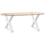 Patas para mesa de centro 2 uds acero blanco 60x(42-43,3) cm by , Table legs - Ref: Foro24-4012709, Price: 84,65 €, Discount: %