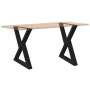 Patas para mesa de comedor 2 uds acero negro 70x(72-73,3) cm de , Patas para mesas - Ref: Foro24-4012728, Precio: 111,03 €, D...