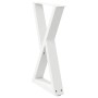 Patas de mesa de comedor 2 uds acero blanco 60x(72-73,3) cm von , Tischbeine - Ref: Foro24-4012721, Preis: 111,31 €, Rabatt: %