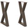 Patas para mesa de comedor 2 uds acero natural 60x(72-73,3) cm by , Table legs - Ref: Foro24-4012723, Price: 113,90 €, Discou...