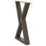 Patas para mesa de comedor 2 uds acero natural 60x(72-73,3) cm by , Table legs - Ref: Foro24-4012723, Price: 113,90 €, Discou...