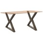 Patas para mesa de comedor 2 uds acero natural 90x(72-73,3) cm von , Tischbeine - Ref: Foro24-4012735, Preis: 132,28 €, Rabat...