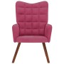 Sillón de relax de terciopelo rojo vino tinto by , Armchairs - Ref: Foro24-4016815, Price: 105,98 €, Discount: %