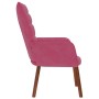 Sillón de relax de terciopelo rojo vino tinto by , Armchairs - Ref: Foro24-4016815, Price: 105,98 €, Discount: %