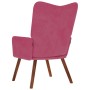 Sillón de relax de terciopelo rojo vino tinto by , Armchairs - Ref: Foro24-4016815, Price: 105,98 €, Discount: %
