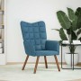Sillón de relax de terciopelo azul by , Armchairs - Ref: Foro24-4016820, Price: 103,39 €, Discount: %