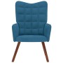 Sillón de relax de terciopelo azul by , Armchairs - Ref: Foro24-4016820, Price: 103,39 €, Discount: %