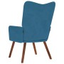 Sillón de relax de terciopelo azul by , Armchairs - Ref: Foro24-4016820, Price: 103,39 €, Discount: %