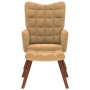 Sillón de relax con reposapiés terciopelo marrón by , Armchairs - Ref: Foro24-4016829, Price: 131,91 €, Discount: %