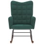 Silla mecedora de terciopelo verde oscuro von , Schaukelstühle - Ref: Foro24-4016834, Preis: 116,41 €, Rabatt: %