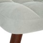 Mecedora con taburete de terciopelo gris claro by , Rocking chairs - Ref: Foro24-4016843, Price: 141,29 €, Discount: %