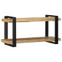 Estante de pared madera maciza de mango 90x33x45 cm by , CD and DVD storage - Ref: Foro24-4017485, Price: 110,92 €, Discount: %