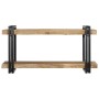 Estante de pared madera maciza de mango 90x33x45 cm by , CD and DVD storage - Ref: Foro24-4017485, Price: 110,92 €, Discount: %