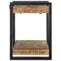Estante de pared madera maciza de mango 90x33x45 cm by , CD and DVD storage - Ref: Foro24-4017485, Price: 110,92 €, Discount: %