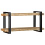 Estante de pared madera maciza de mango 90x33x45 cm by , CD and DVD storage - Ref: Foro24-4017485, Price: 110,92 €, Discount: %
