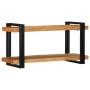 Estante de pared madera maciza de acacia 90x33x45 cm de , Almacenamiento para CD y DVD - Ref: Foro24-4017487, Precio: 83,42 €...