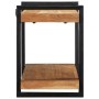 Estante de pared madera maciza de acacia 90x33x45 cm de , Almacenamiento para CD y DVD - Ref: Foro24-4017487, Precio: 83,42 €...