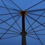 Garden umbrella with azure blue pole 200x130 cm by vidaXL, Umbrellas - Ref: Foro24-315558, Price: 41,06 €, Discount: %