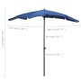 Sombrilla de jardín con palo azul azure 200x130 cm de vidaXL, Sombrillas - Ref: Foro24-315558, Precio: 41,06 €, Descuento: %