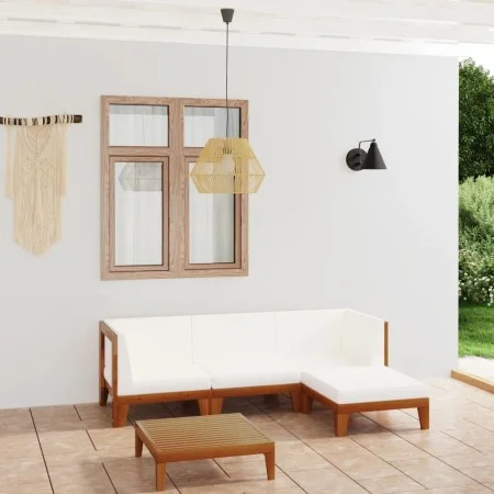 Garden furniture and cushions set 5 pieces solid acacia wood by vidaXL, Garden sets - Ref: Foro24-3058108, Price: 536,20 €, D...