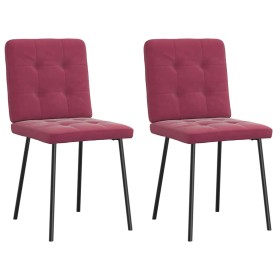Sillas de comedor 2 unidades terciopelo rojo tinto von , Essstühle - Ref: Foro24-4101062, Preis: 83,20 €, Rabatt: %