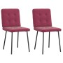 Sillas de comedor 2 unidades terciopelo rojo tinto by , dining chairs - Ref: Foro24-4101062, Price: 83,20 €, Discount: %