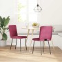 Sillas de comedor 2 unidades terciopelo rojo tinto by , dining chairs - Ref: Foro24-4101062, Price: 83,20 €, Discount: %