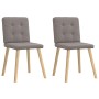 Sillas de comedor 2 unidades tela gris taupé by , dining chairs - Ref: Foro24-4101074, Price: 79,09 €, Discount: %