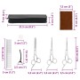 Set de tijeras de peluquería canina 7 piezas acero inoxidable von , Haarschneidemaschinen für Haustiere - Ref: Foro24-4101330...