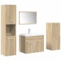 Juego de muebles de baño 5 pzas madera ingeniería roble Sonoma von , Badezimmermöbel - Ref: Foro24-3325021, Preis: 290,88 €, ...