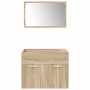 Juego de muebles de baño 5 pzas madera ingeniería roble Sonoma von , Badezimmermöbel - Ref: Foro24-3325021, Preis: 290,88 €, ...