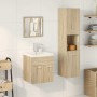 Juego de muebles de baño 4 pzas contrachapada roble Sonoma von , Badezimmermöbel - Ref: Foro24-3325023, Preis: 217,01 €, Raba...