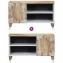 Mueble de TV madera maciza de mango 80x31,5x46 cm by , CD and DVD storage - Ref: Foro24-4018679, Price: 70,12 €, Discount: %