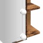 Mueble con espejo y LED madera vieja 70x16,5x60 cm de , Tocadores de baño - Ref: Foro24-857003, Precio: 100,77 €