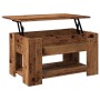 Mesa de centro madera de ingeniería madera antigua 79x49x41 cm de , Mesas de centro - Ref: Foro24-856928, Precio: 100,27 €