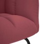 Sillón mecedora con taburete tela rojo tinto by , Rocking chairs - Ref: Foro24-4016803, Price: 145,73 €, Discount: %