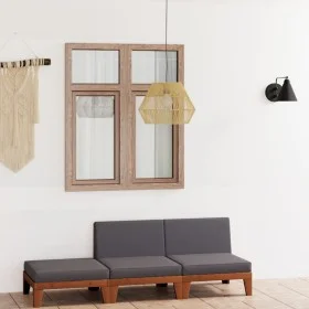 Garden furniture and cushions set 3 pieces solid acacia wood by vidaXL, Garden sets - Ref: Foro24-3058147, Price: 386,78 €, D...