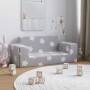 Sofá infantil de 2 plazas gris claro con estrellas felpa suave von , Baby- und Kleinkindmöbel - Ref: Foro24-4104778, Preis: 4...
