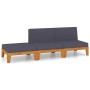 Garden furniture and cushions set 3 pieces solid acacia wood by vidaXL, Garden sets - Ref: Foro24-3058147, Price: 395,92 €, D...