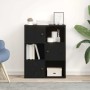 Librería de madera contrachapada roble negro 60x24x76,5 cm by , Bookcases and shelves - Ref: Foro24-860383, Price: 66,76 €, D...