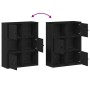 Librería de madera contrachapada roble negro 60x24x76,5 cm by , Bookcases and shelves - Ref: Foro24-860383, Price: 66,76 €, D...